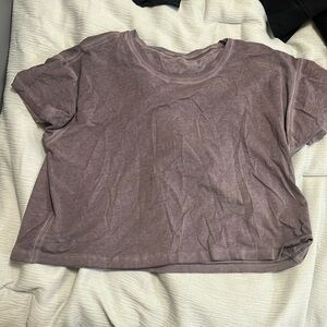 Lululemon cates cropped t shirt